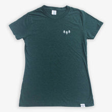 Load image into Gallery viewer, Pocket Trees Tee - Women - Heather Green
