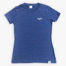 Load image into Gallery viewer, Pocket Trees Tee - Women - Heather Navy
