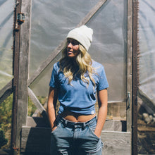 Load image into Gallery viewer, Pocket Trees Tee - Women - Heather Navy