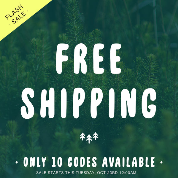 Free Shipping this Tuesday, Oct 23rd