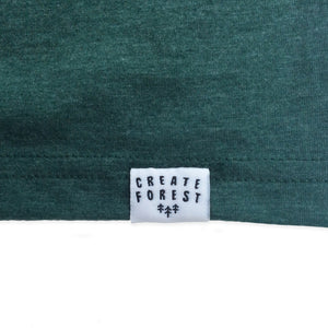 Forest Cabin Tee - Heather Green