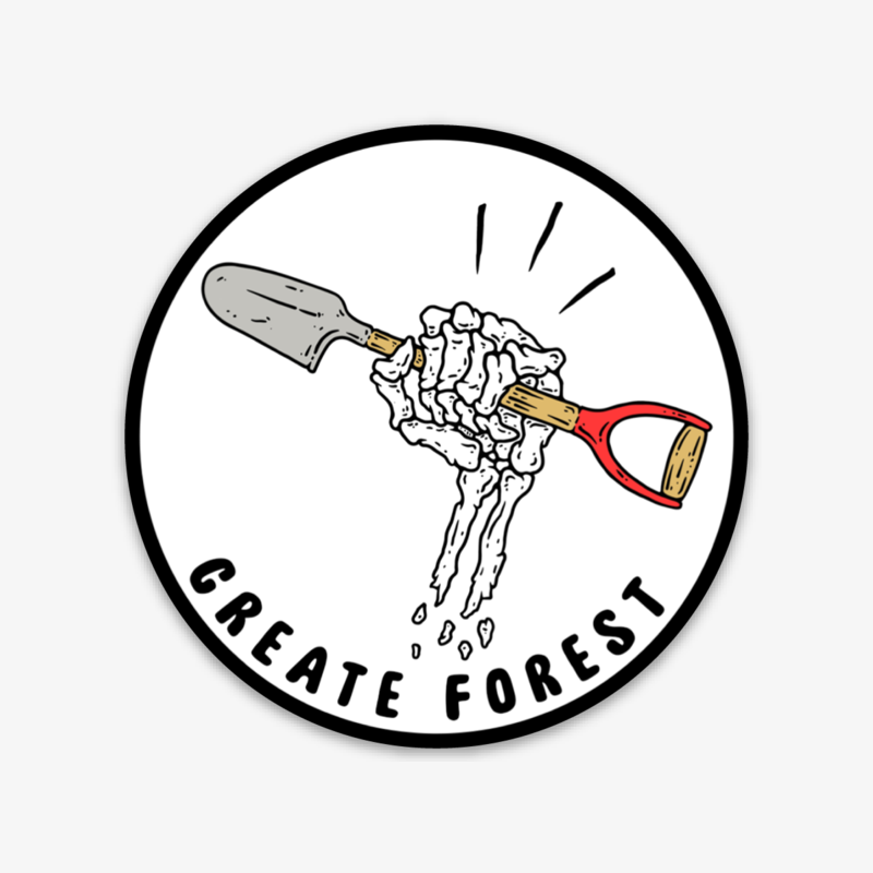Create Forest Spade Sticker